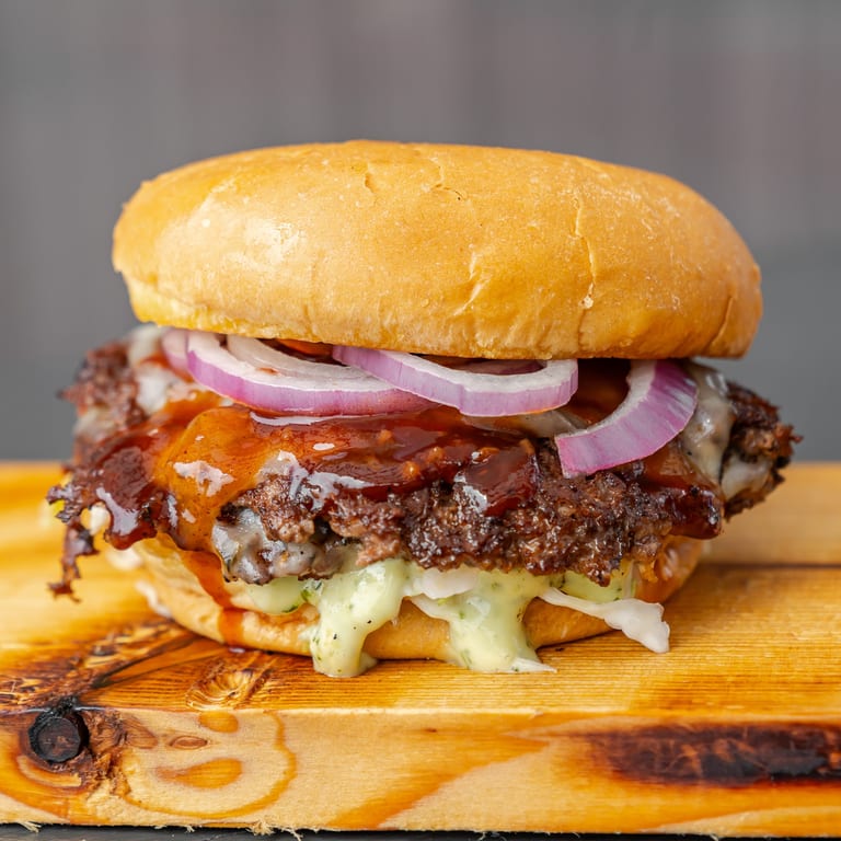 Korean BBQ Burger Delight