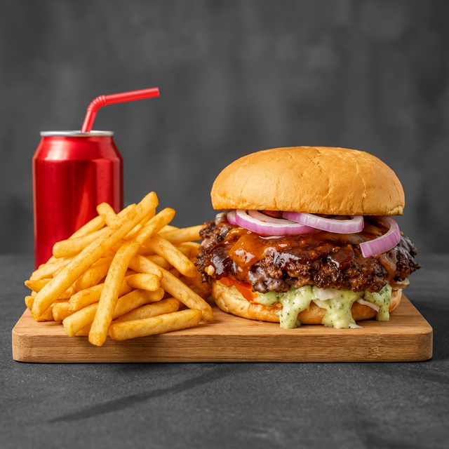 Korean Burger Combo.